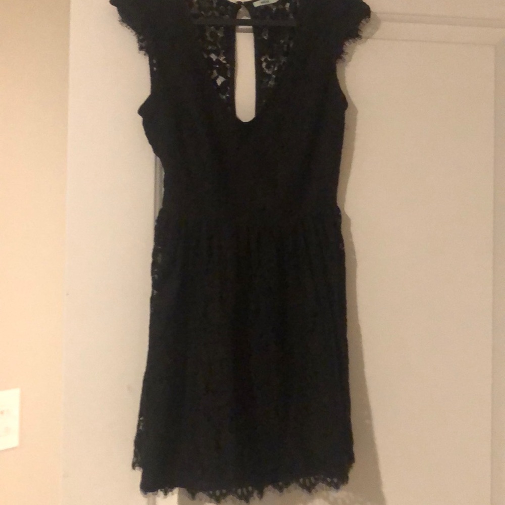 Black lace dress